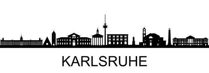Karlsruhe Skyline - obrazy, fototapety, plakaty