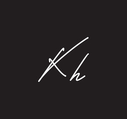 Couple Cursive Letters Initial Signature Handwriting Calligraphy