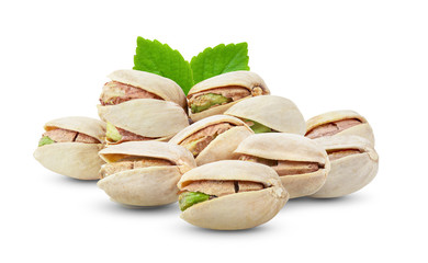 Fototapeta premium Pistachio nuts Isolated on a white background