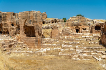Fototapeta na wymiar Dara Necropolis outside Mardin, Turkey