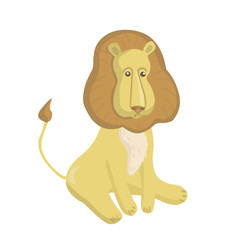 little lion site on a white background