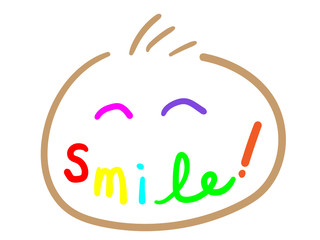 カラフルsmile 顔