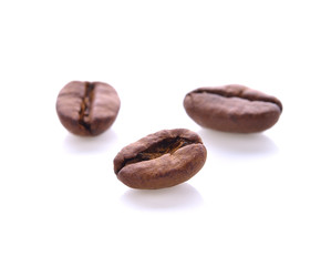Coffee bean isolated on white