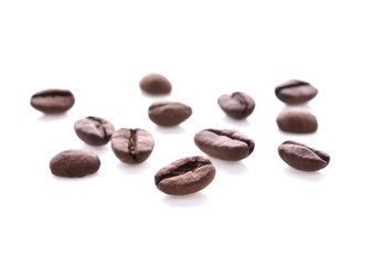 Coffee bean isolated on white