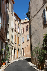 France, Provence , Hyeres, old town street