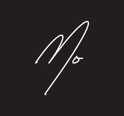 Couple Cursive Letters Initial Signature Handwriting Calligraphy