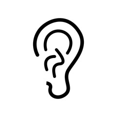 Ear Icon vector simple design