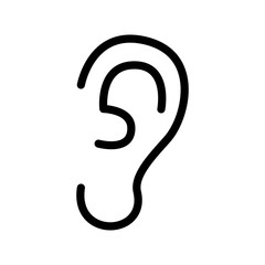 Ear Icon vector simple design