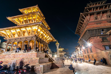 Durbar Square in Patan, Kathmandu, Nepal - obrazy, fototapety, plakaty