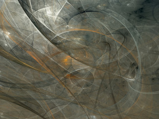 black and white abstract fractal background 3d rendering illustration