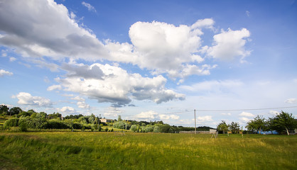 Fototapeta na wymiar Beautiful summer landscape in countryside.