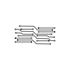 Circuit Logo Template vector