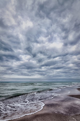 sea and cloudy sky