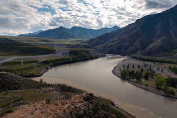 Plakat Mountain river in Altai