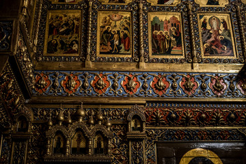 Moscow, Russia: Pokrovsky  Cathedral (St. Basil's Cathedral) in Moscow on Red Square, interior decoration