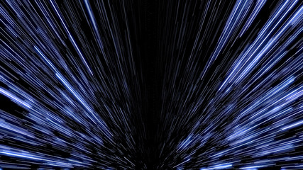 Space Travelling in the Speed of Light.  Abstract light, fibre-optic. Super speed. Particle or space traveling. Particle zoom background.