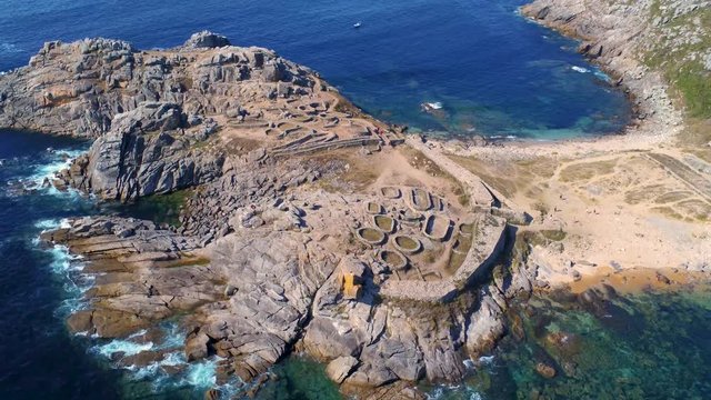 Barona`s Fort, near Porto do Son in the province of La Coruna, Galicia.
