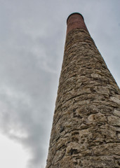 old brick chimney