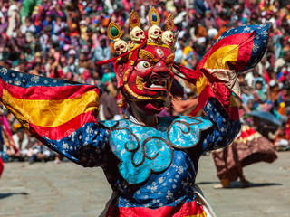 Obraz premium Paro Tsechu in the Kingdom of Bhutan