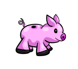 Adorable Stylized Piggy Bank