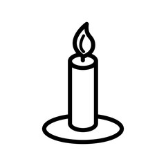 Candle icon vector