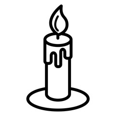 Candle icon vector