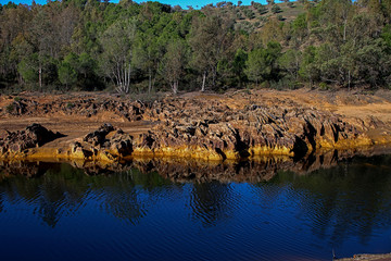 The Río Tinto, red river or Tinto River