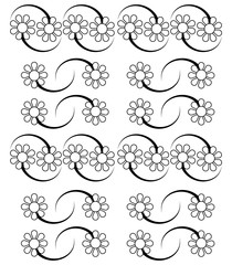 set of floral elements for your design