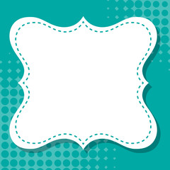 Frame template design with green background