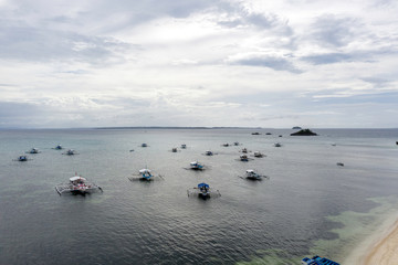 Aerial view of Scuba Diving island - Malapascua, Daanbantayan, Philippines