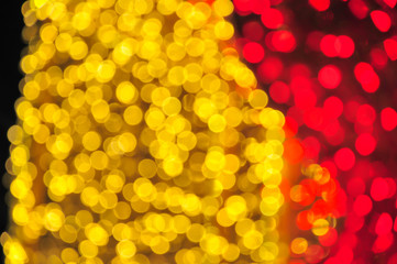 Bokeh, yellow lights at night