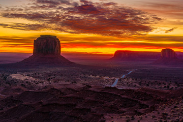 Amazing view of Monument valley.