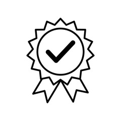 Medal icon vector simple design