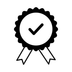 Medal icon vector simple design