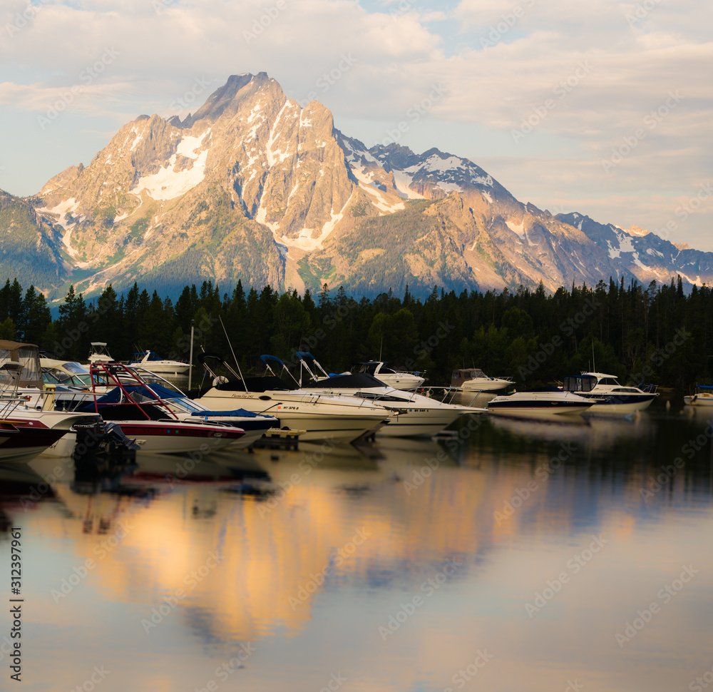 Canvas Prints Amazing view of the Grand teton national park