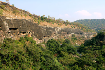 Obraz premium Ajanta Caves View