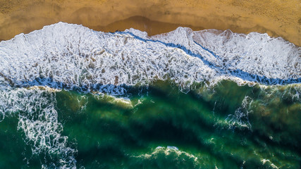 Aerial view of Pacific coast, California