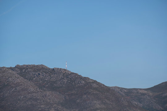 Antena no cimo da montanha
