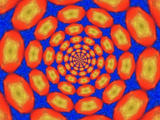 Colorful digital graphic kaleidoscope symmetry mandala style in laser light sunray trial pattern, Tie Dye , spiderweb art abstract background for art projects, banner, business,   card, 3D, template