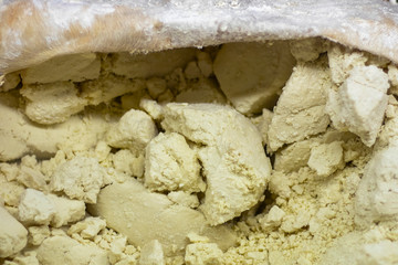 Traditional azeri salted cheese named Motal Pendiri (or Peniri) which is kept in a sheep or goat skin.