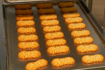 Baking bread cookies and confectionery in the bakery.