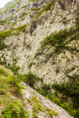 Views of canyons, mountains and forests in the Durmitor nature park, Montenegro