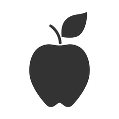 Juicy apple. Fruit icon. Vector illustration.