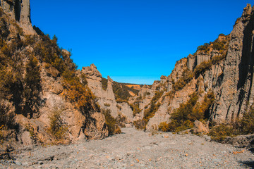 Putangirua Pinnacles in Wairarapa, North Island, New Zealand