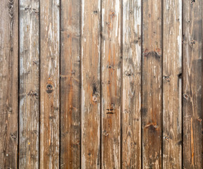 Old Weathered Brown Vertical Wooden Planks