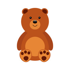 Obraz premium Cartoon bear. Vector illustration.
