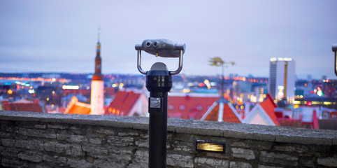 binoculars for panoramas medieval Tallinn