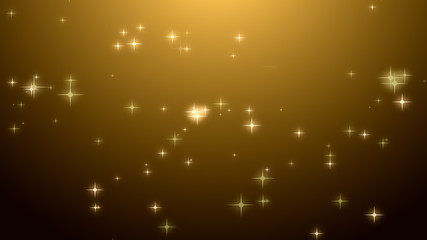 Christmas gold starry background.