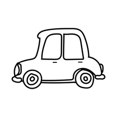 Vintage car doodle sketch vector illustration graphics design. Perfect for backgrounds, backdrop, sticker, label, icon, banner, poster etc.