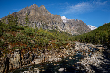 River Middle Sakukan in Eastern Siberia, Transbaikalia